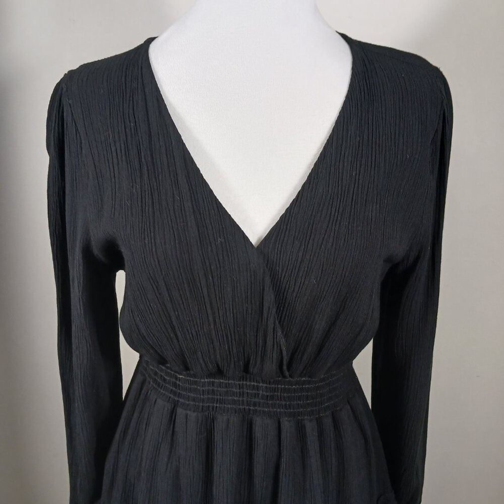 Altar'd State Black Tiered Mini Dress, "Lexley" Size Medium, Whimsey Goth, Party - Picture 4 of 16